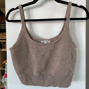 Reformation 100% cashmere beige tank top, perfect condition